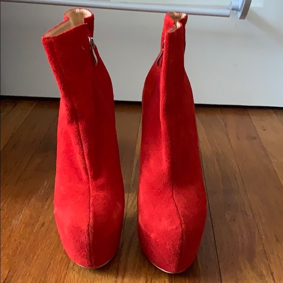 Jessica Buurman suede platform bootie - Picture 2 of 3